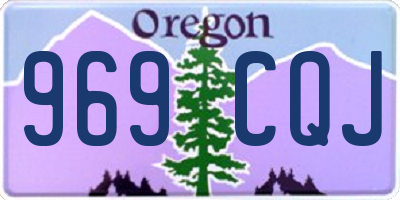 OR license plate 969CQJ