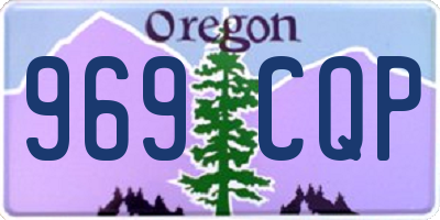 OR license plate 969CQP