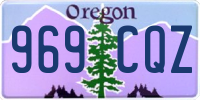 OR license plate 969CQZ