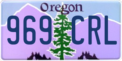 OR license plate 969CRL