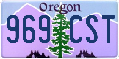 OR license plate 969CST