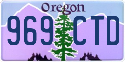 OR license plate 969CTD