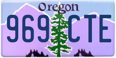 OR license plate 969CTE