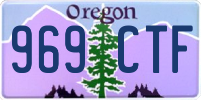 OR license plate 969CTF