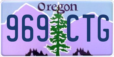 OR license plate 969CTG
