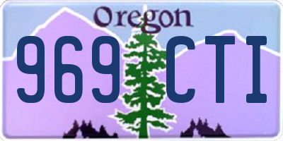 OR license plate 969CTI