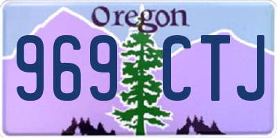 OR license plate 969CTJ