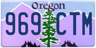 OR license plate 969CTM