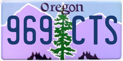 OR license plate 969CTS
