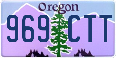 OR license plate 969CTT