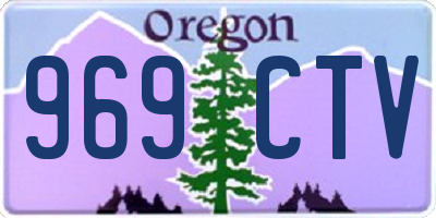OR license plate 969CTV