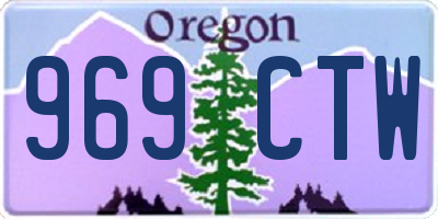 OR license plate 969CTW