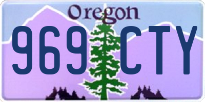 OR license plate 969CTY