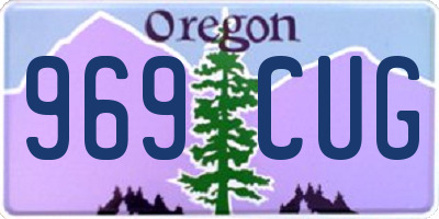 OR license plate 969CUG