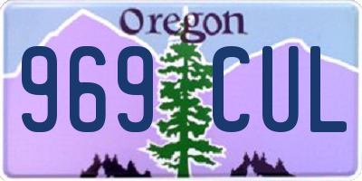 OR license plate 969CUL