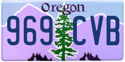 OR license plate 969CVB