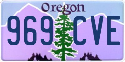 OR license plate 969CVE