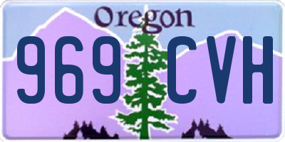 OR license plate 969CVH