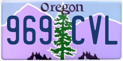 OR license plate 969CVL