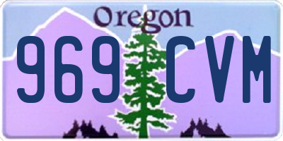 OR license plate 969CVM
