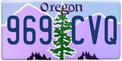 OR license plate 969CVQ