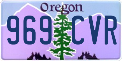 OR license plate 969CVR
