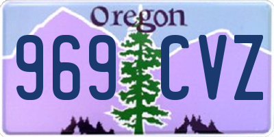 OR license plate 969CVZ