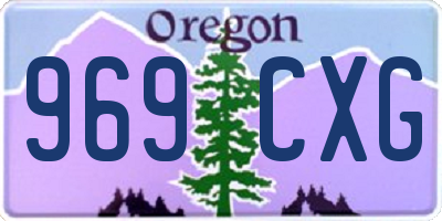 OR license plate 969CXG
