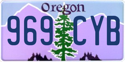 OR license plate 969CYB