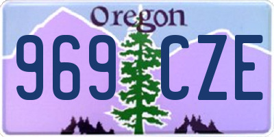 OR license plate 969CZE