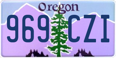 OR license plate 969CZI