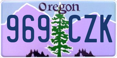 OR license plate 969CZK