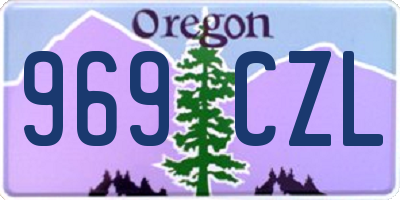 OR license plate 969CZL