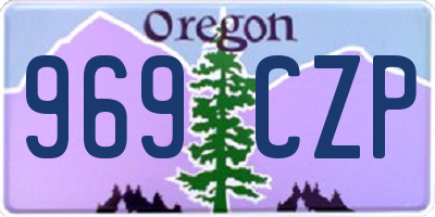 OR license plate 969CZP