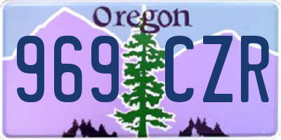 OR license plate 969CZR