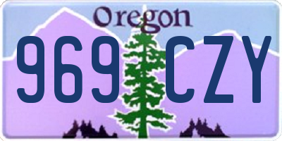 OR license plate 969CZY