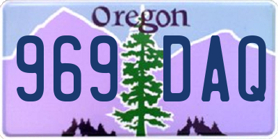 OR license plate 969DAQ