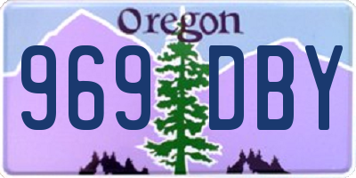 OR license plate 969DBY