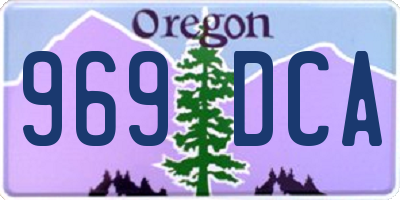 OR license plate 969DCA