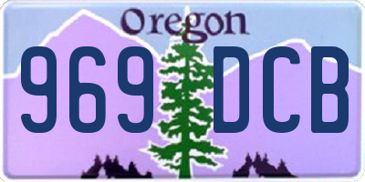 OR license plate 969DCB