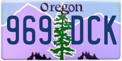 OR license plate 969DCK