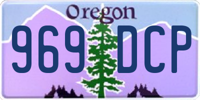 OR license plate 969DCP