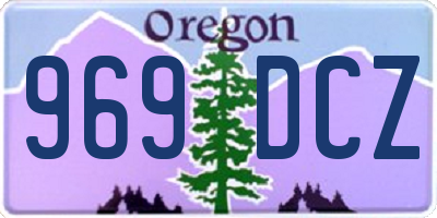 OR license plate 969DCZ