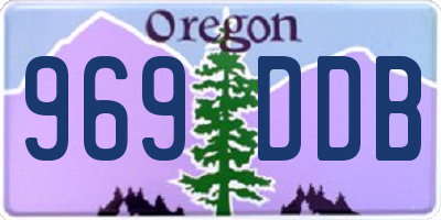 OR license plate 969DDB