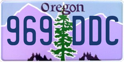 OR license plate 969DDC