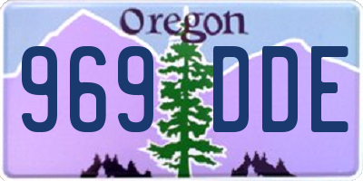 OR license plate 969DDE