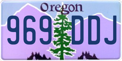 OR license plate 969DDJ