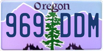 OR license plate 969DDM
