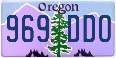 OR license plate 969DDO