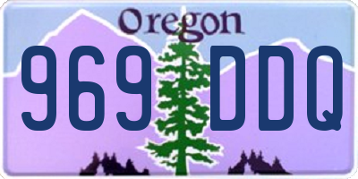 OR license plate 969DDQ